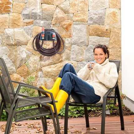 3pcs Wall Mounted Hose Holder Rack Plastic Garden Hose Storage Rack Organizer