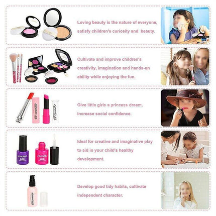Kids Pretend Make Up Kit Play Beauty Makeup Set Glamour Girl Cosmetic Toy Gift - Aimall