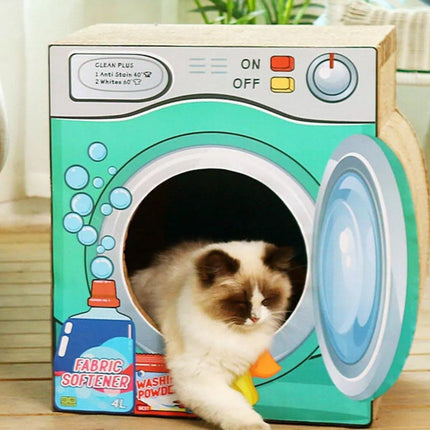 2in1 Cat Scratching Board Cat House Combination Durable Cat Bed and Scratcher