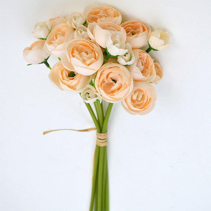 2pcs Artificial Rose Bouquet Valentines Day Gift Fake Flowers Wedding Decor