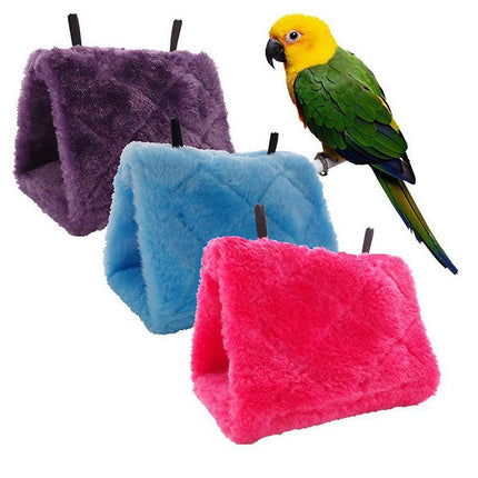 Pet Bird Parrot Parakeet Budgie Warm Hammock Cage Hut Tent Bed Hanging Cave - Aimall