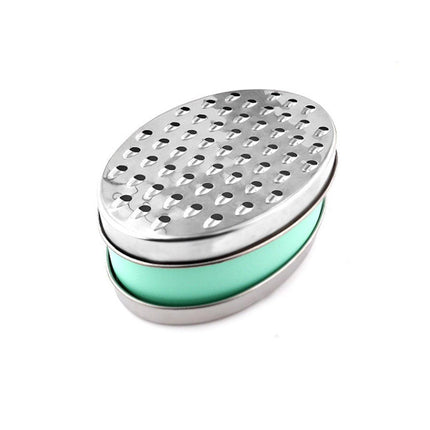 Stainless Steel Kitchen Cheese Grater with Container Storing Fruits Cheese Box