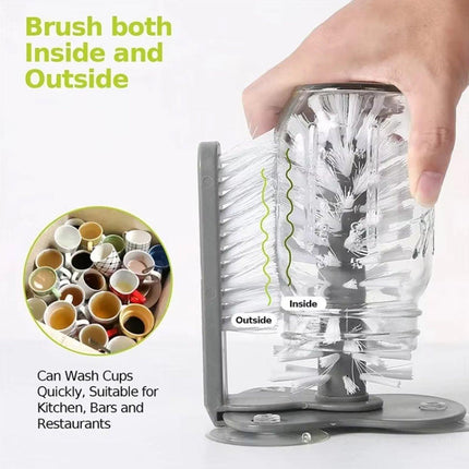 Sink Water Bottle Cleaning Brush Glass Cup Brush Suction Cup Brush Kitchen Tool