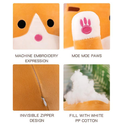 Soft Cute Plush Cat Cats Doll Stuffed Kitten Pillow Gift Cushion Toy For Kids Brown - Aimall