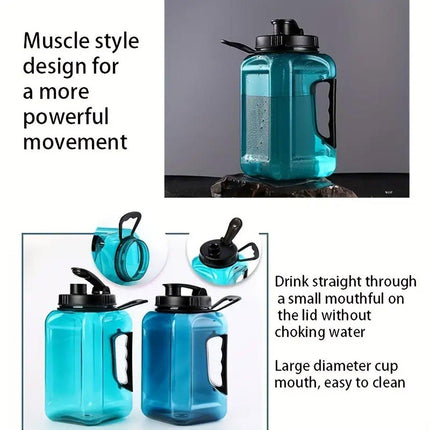 Large Capacity Outdoor Plastic Water Bottle Sports Portable Lightweight Drinking