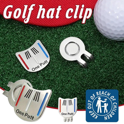 Golf Ball Marker Metal With Hat Clip Golf Training Aid Outdoor Sport Aiming Tool