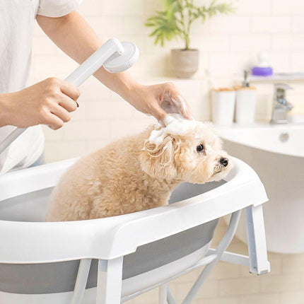 Pet Bath Tub Elevated Stand for Cats and Puppies Portable Bathing Tub for Pets