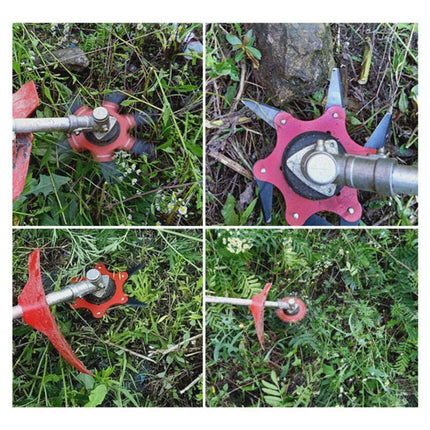 6 Teeth Grass Trimmer Brush Cutter Head Steel Garden Tools Strimmer Mower Blade AU - Aimall