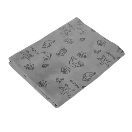 2PCS Quick Dry Absorbent Dog Bath Towels Soft Printed Cat Towel Set Pets