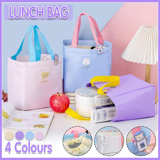 Lunch Bag Food Storage Tote Bags Aluminum Foil Lunch Box Portable Picnic Bag - Aimall