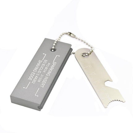 Magnesium Block & Flint Military Fire Starter Striker Firestarter Army Survival - Aimall