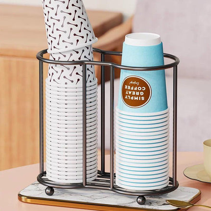 Desktop Water Cup Holder Paper Cup Pickup Stand Storage Organizer for Cups