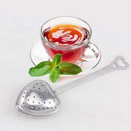 12pcs Stainless Steel Heart Tea Strainer Tea Infuser Clip for Loose Leaf Tea
