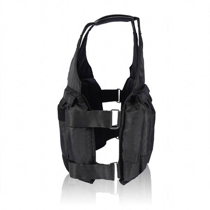 Adjustable Weighted Vest for Fitness Training with Sandbag Steel Plates Gear