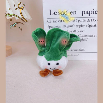 Vegetable Keychain Plush Realistic Food Simulation Soft Stuffed Kids Toy Keyring - Aimall