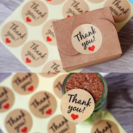 UP TO 80PCS Stickers Labels Thank You Stickers Gift Wrapping Craft Scrapbook DIY - Aimall