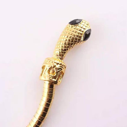 Adjustable Punk Snake Choker Necklace & Flexible Wrap Bracelet Collar Setllar - Aimall