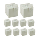 100pcs Vintage Kraft Paper Wedding Sugar Boxes Favors Gift Boxes Party Supplies