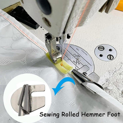 Household Sewing Machine Attachment Spiral Flanger Towel Fabric Puller Tool