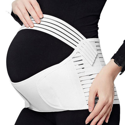 Pregnancy Maternity Support Brace Strap Belt Abdominal Back Support Belly Band White - Aimall