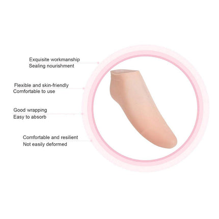 Silicone Protective Moisturizing Foot Cover Crack Resistant Softening Foot Cover
