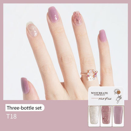 Fashion 11 Styles 3 in 1 One Step Gel Nail Polish Quick Drying Gel Varnish 12ml - Aimall
