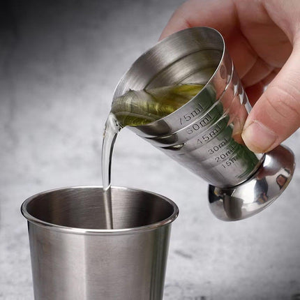 75ml Stainless Steel Bartending Measuring Cup Multifunctional Cocktail Jigger