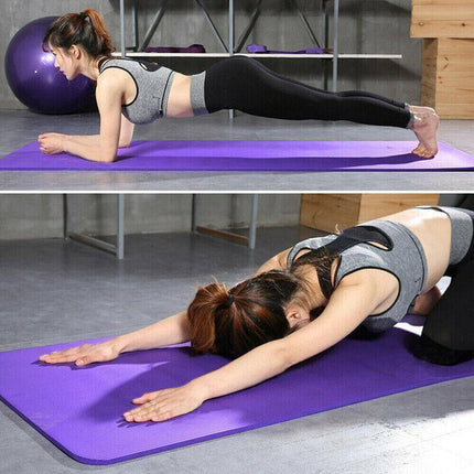 20MM Thick Yoga Mat Pad NBR Nonslip Exercise Fitness Pilate Gym Durable - Aimall