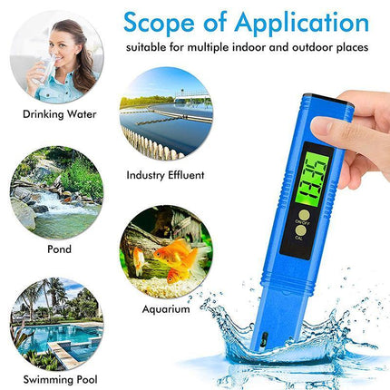 PH TDS Meter Digital Tester Pen Aquarium Pool SPA Water Quality Monitor VIC - Aimall