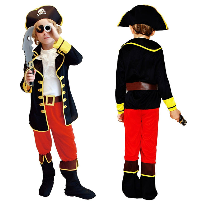 Child Pirate Costume Performance Costume Pirates Of The Caribbean Captain Jack Costume Cosplay Cosplay Party