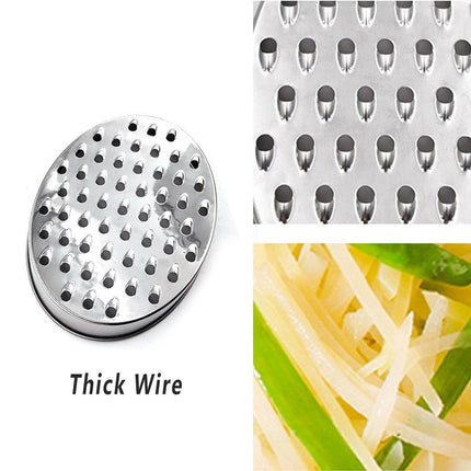 Stainless Steel Kitchen Cheese Grater with Container Storing Fruits Cheese Box