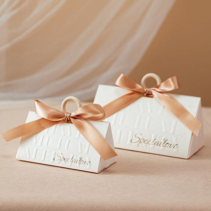 5PCS Portable Luxury Wedding Candy Gift Boxes Favour Packaging High-end Party