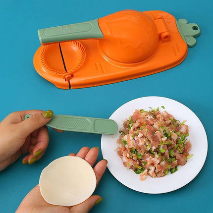 2in1 Dumpling Skin Chapati Maker Press Machine Wrapper Mould Handle Tools Pastry - Aimall