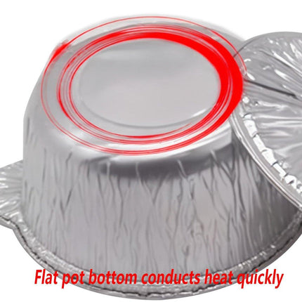 10PCS Duty Aluminum Foil Pots for Hotpot Camping Picnic Tinfoil field cutlery