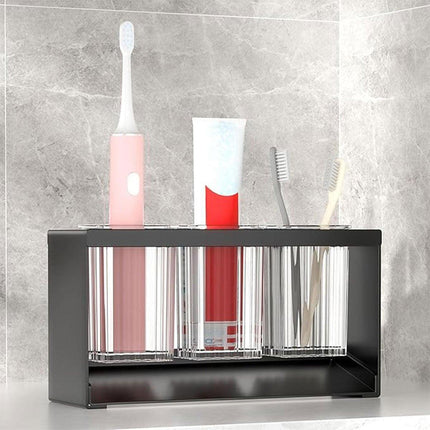 3Holes Multifunctional Kitchen Storage Rack Built-in Storage Box Chopstick Holder