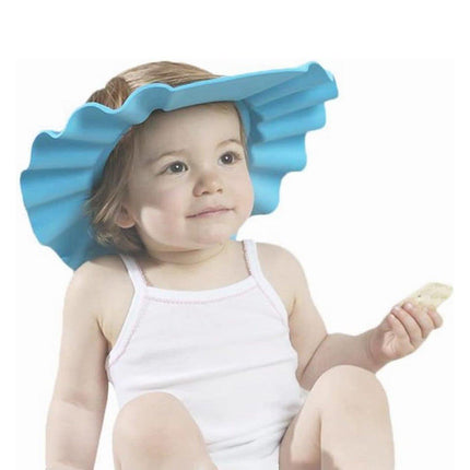 Adjustable Waterproof Shampoo Cap Splash Guard Hat for Bath and Hair Washing