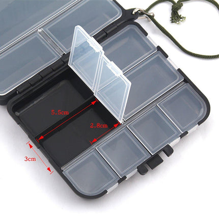 Fishing Accessories Storage Box with Hand Rope Hook Organizer for Fishing Gear