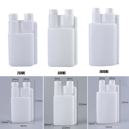 250-1000ml Plastic Twin Chamber Bottle with Tamper Evident Cap for Chemical Liquids