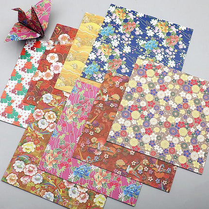 120 Sheets 8 Mixed Colours Japanese Pattern Sakura Folding Origami Craft Paper - Aimall