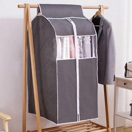 Hanging Garment Covers with Clear Window 120cm for Clothes Rack Closet Hanging