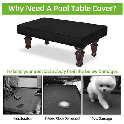 Waterproof Oxford Cloth Billiards Table Cover Dustproof Pool Table Protector