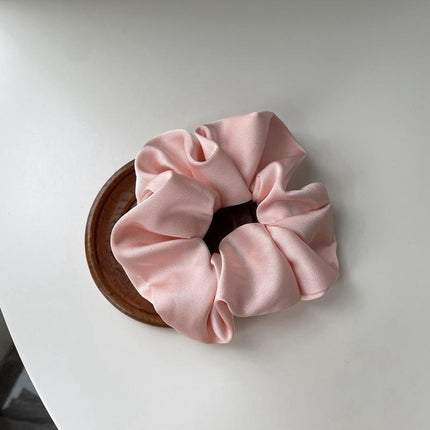 Large Scrunchies Silk Satin Elastic Hair Hair Bands Rope Tie Ponytail Accessory - Aimall