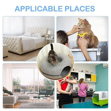 Cat Tunnel Bed Felt Pet Puppy Nest Cave House Round Donut Interactive Play Toy S Size - Aimall