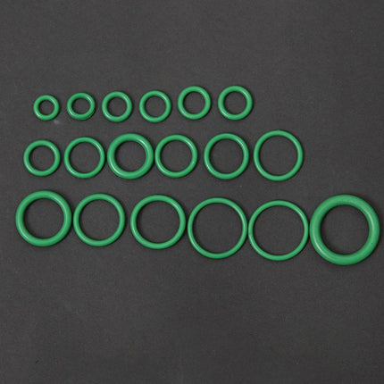 270pcs Automotive Air Conditioning Green Rubber Ring Seal Repair Box Set Seals