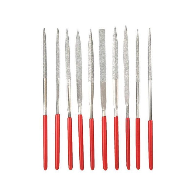 10 PCS 160x4mm Diamond Mini Needle File Set For Metal Jeweler Wood Carving Craft - Aimall