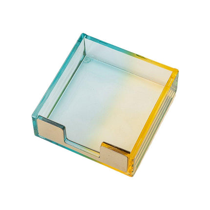 Large Desktop Sticky Note Box Organiser Office Supplies Storage Holder Drawer