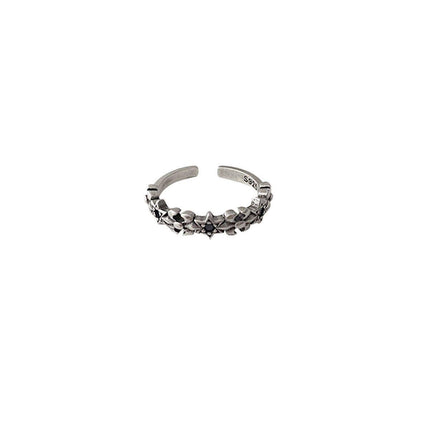 Non-Fading Hip Hop Open Ring for Girls Stylish Adjustable Fashion Jewelry