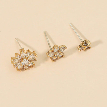 Simple Ear Clips No Piercing Stud Earrings Set Non Pierced Fashion Jewellery