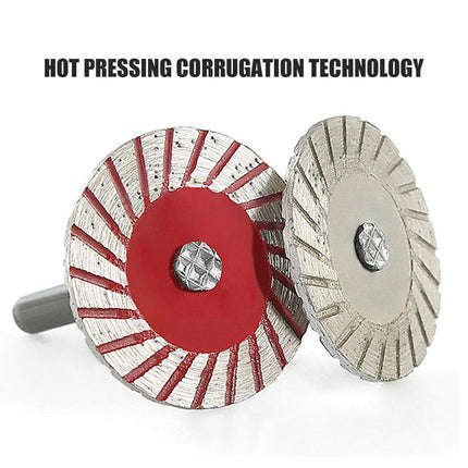 10pcs 40mm Stone Engraving Saw Blades Corrugated Cutting Tools with Handle