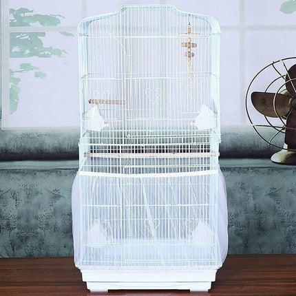 S Size Shell Skirt Mesh Cover Pet Bird Cage Guard Nylon Net Seed Catcher - Aimall